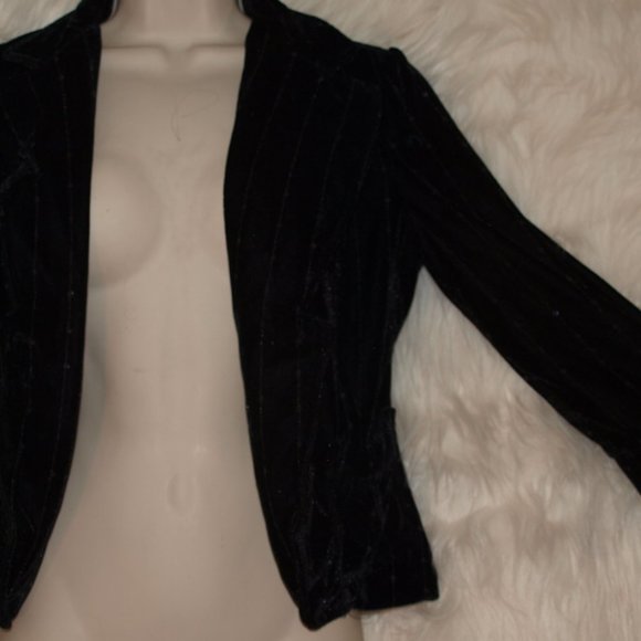 Miss Chevous Jackets & Blazers - Black Velvet JACKET BY MISS CHEVOUS SIZE S USED ONCE